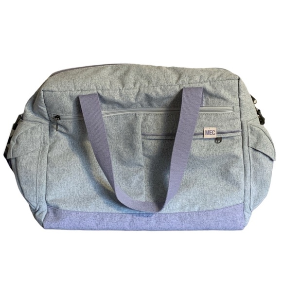 MEC Handbags - MEC Grey and Lavender Duffle Bag